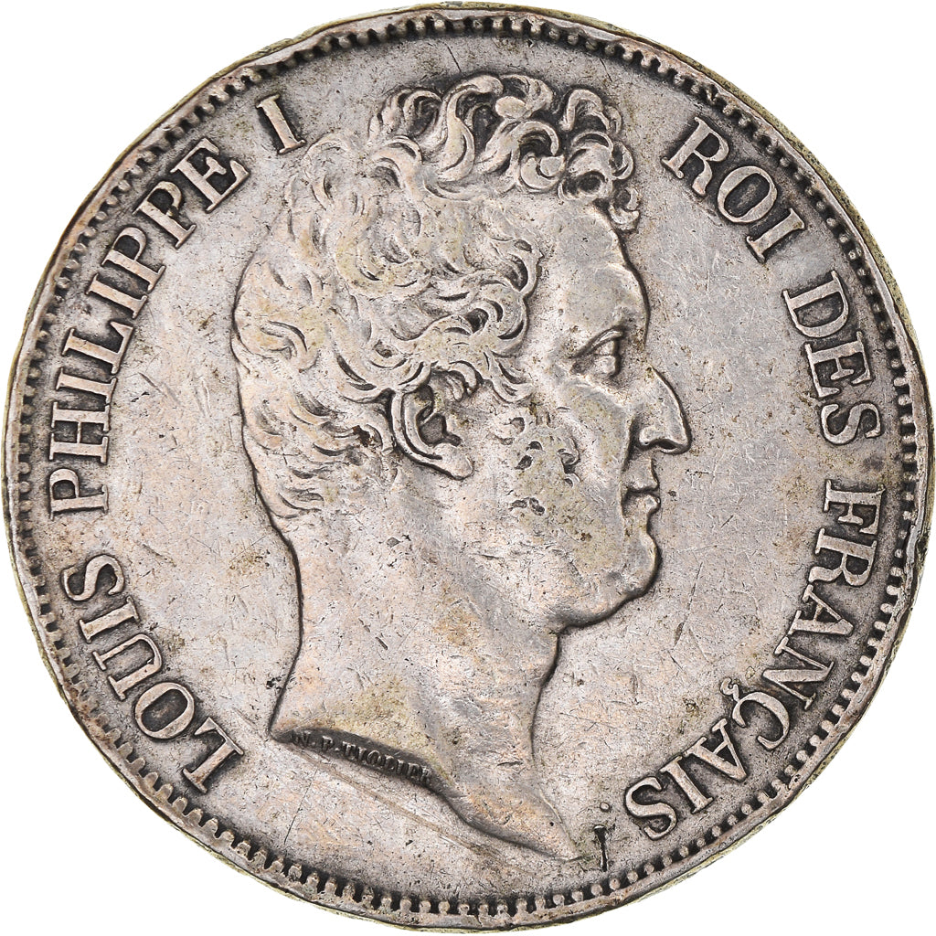 Coin, France, Louis-Philippe, 5 Francs, 1831, Lille, VF(30-35), Silver