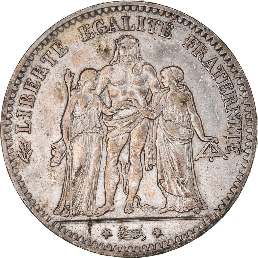 Coin, France, Hercule, 5 Francs, 1875, Paris, AU(50-53), Silver, KM:820.1