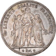 Coin, France, Hercule, 5 Francs, 1875, Paris, AU(50-53), Silver, KM:820.1