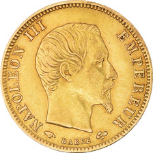 Moneta, Francia, Napoleon III, 5 Francs, 1859, Paris, BB+, Oro, KM:787.1