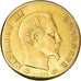 Moneda, Francia, Napoleon III, 5 Francs, 1859, Paris, BC+, Oro, KM:787.1