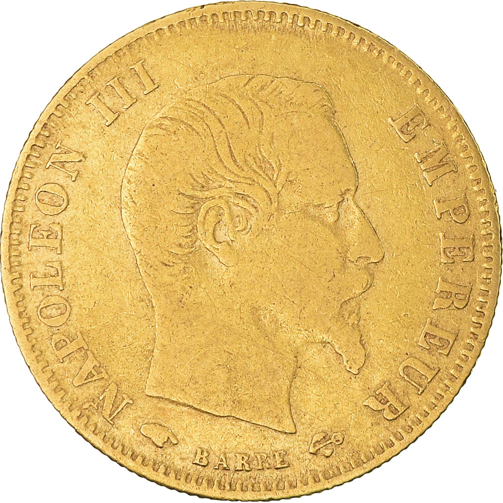 Moneta, Francia, Napoleon III, Napoléon III, 5 Francs, 1856, Paris, MB+, Oro