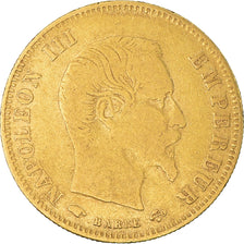 Moneta, Francia, Napoleon III, Napoléon III, 5 Francs, 1856, Paris, MB+, Oro