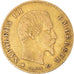 Moneda, Francia, Napoleon III, Napoléon III, 5 Francs, 1859, Strasbourg, BC+