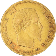Munten, Frankrijk, Napoleon III, 5 Francs, 1858, Paris, ZF, Goud, KM:787.1
