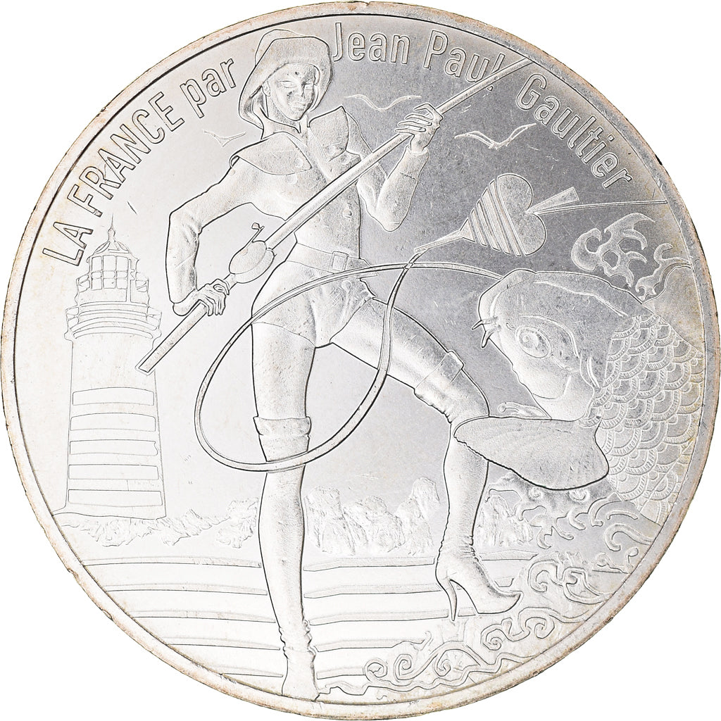 France, 10 Euro, Jean Paul Gaultier, 2017, MS(64), Silver, Gadoury:EU892