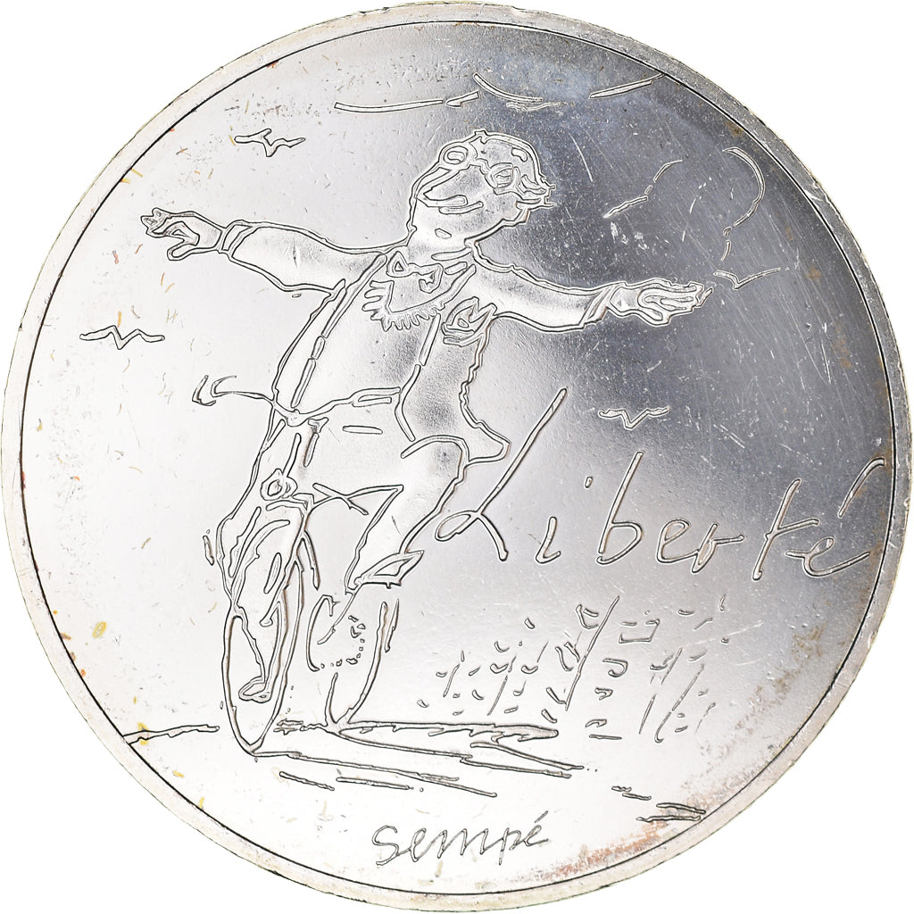 France, 10 Euro, 2014, Liberté, AU(50-53), Silver, Gadoury:EU717