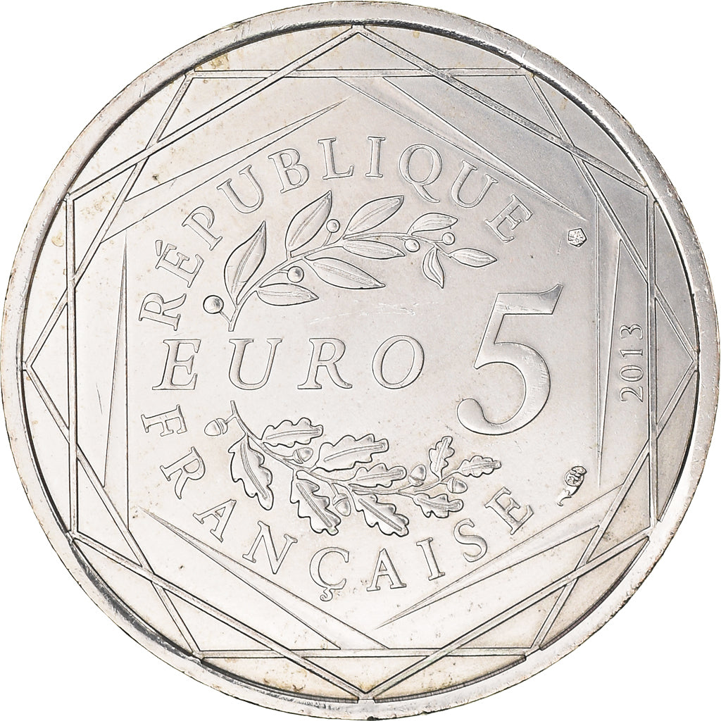 France, 5 Euro, Liberté, 2013, MS(63), Silver, Gadoury:EU645