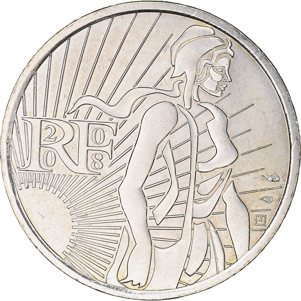 France, 5 Euro, 2008, MS(63), Silver, Gadoury:EU287, KM:1534