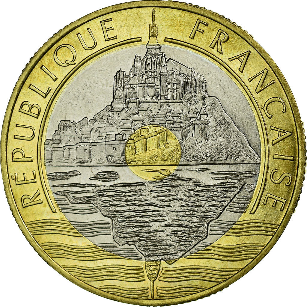 Coin, France, 20 Francs, 1992, MS(65-70), Bimetallic, Gadoury:871