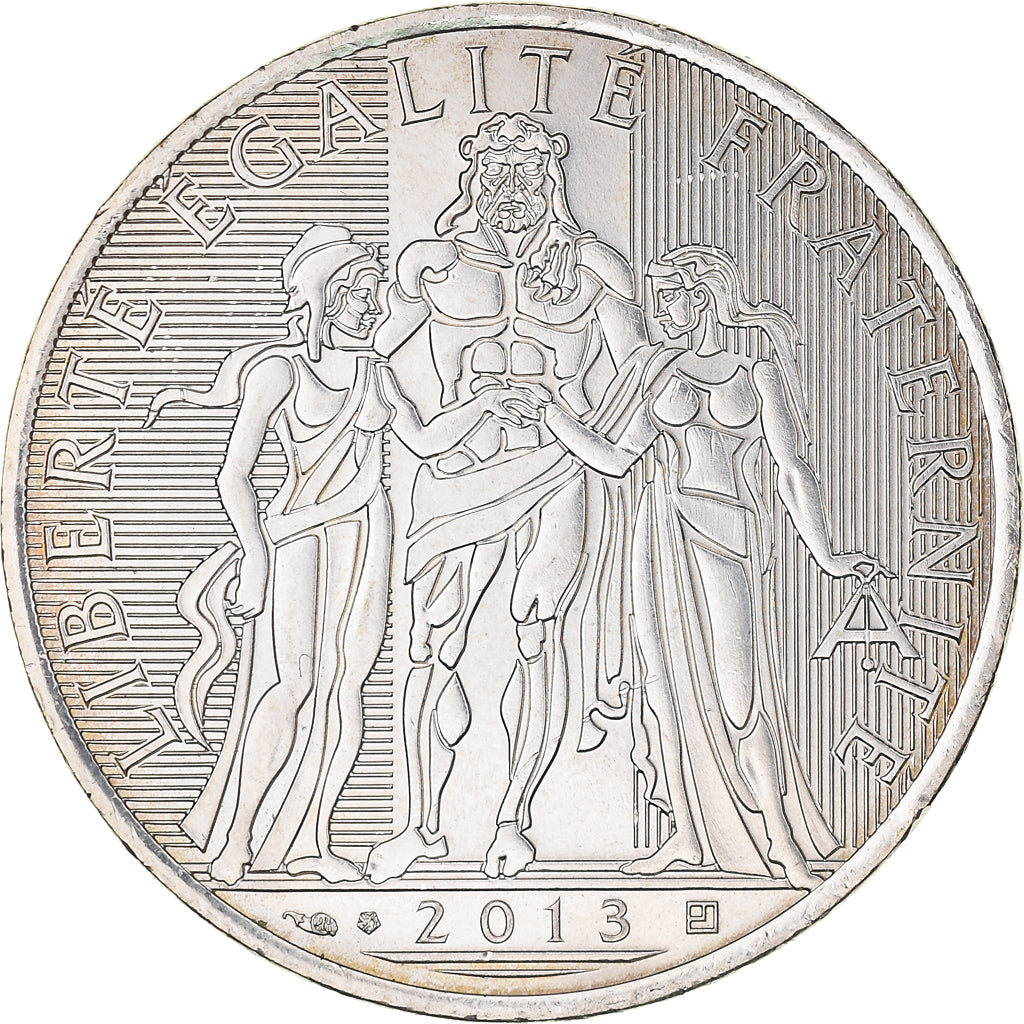 France, 10 Euro, Hercule, 2013, Paris, FDC, AU(55-58), Silver, Gadoury:EU590