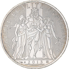 France, 10 Euro, Hercule, 2013, Paris, FDC, AU(55-58), Silver, Gadoury:EU590