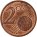 European Union, 2 Euro Cent, Error double reverse, Uncertain date, Coppered