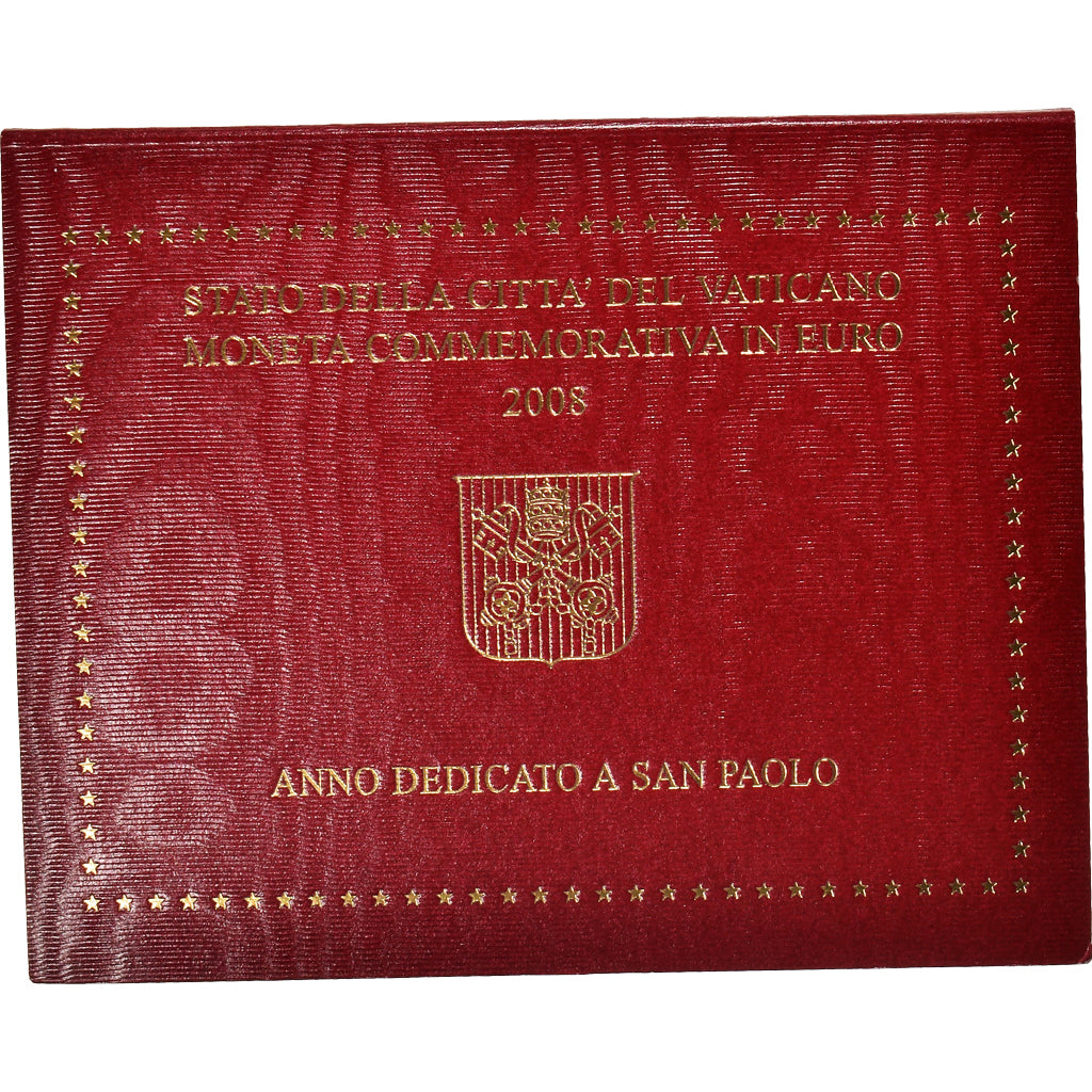 Vatican, 2 Euro, Année de Saint Paul, 2008, MS(65-70), Bi-Metallic