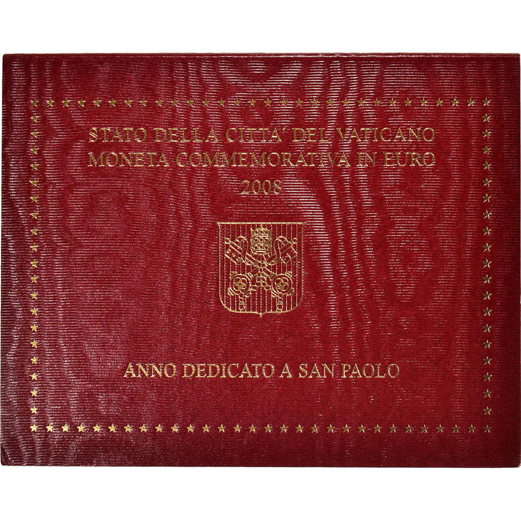 Vatican, 2 Euro, Année de Saint Paul, 2008, MS(65-70), Bi-Metallic