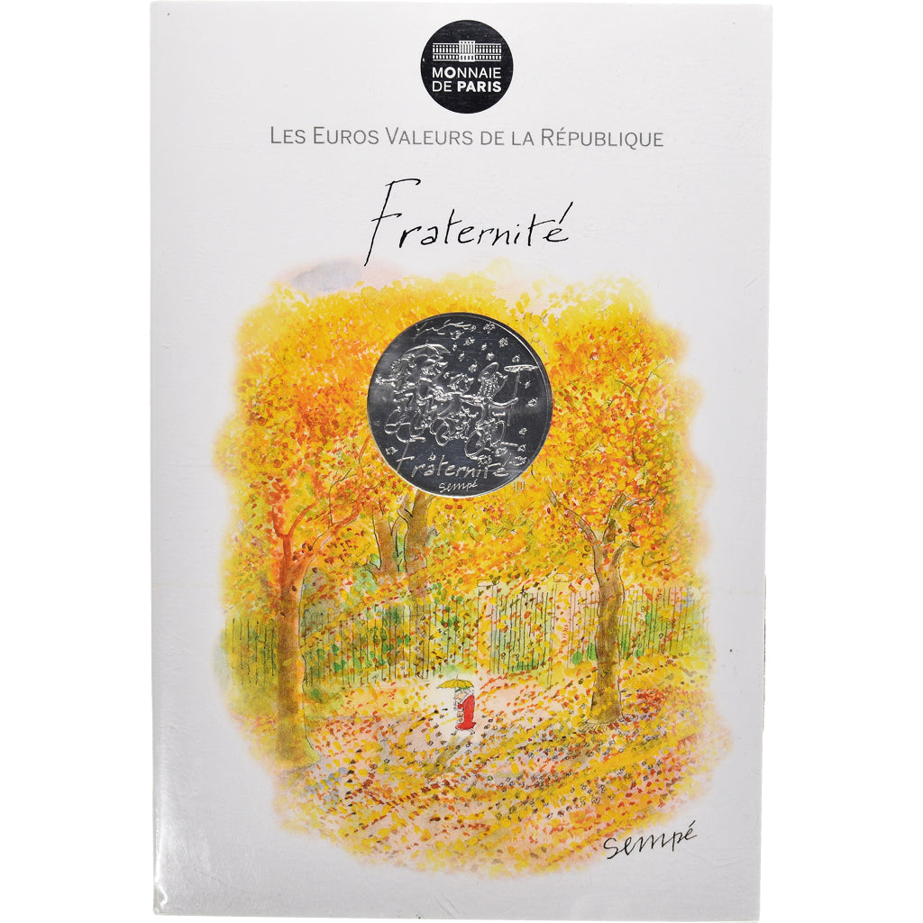 Francia, Monnaie de Paris, 10 Euro, Fraternité Automne Sempé, 2014, Paris