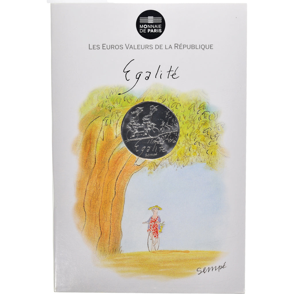 France, Monnaie de Paris, 10 Euro, 2014, Paris, Sempé Égalité Printemps
