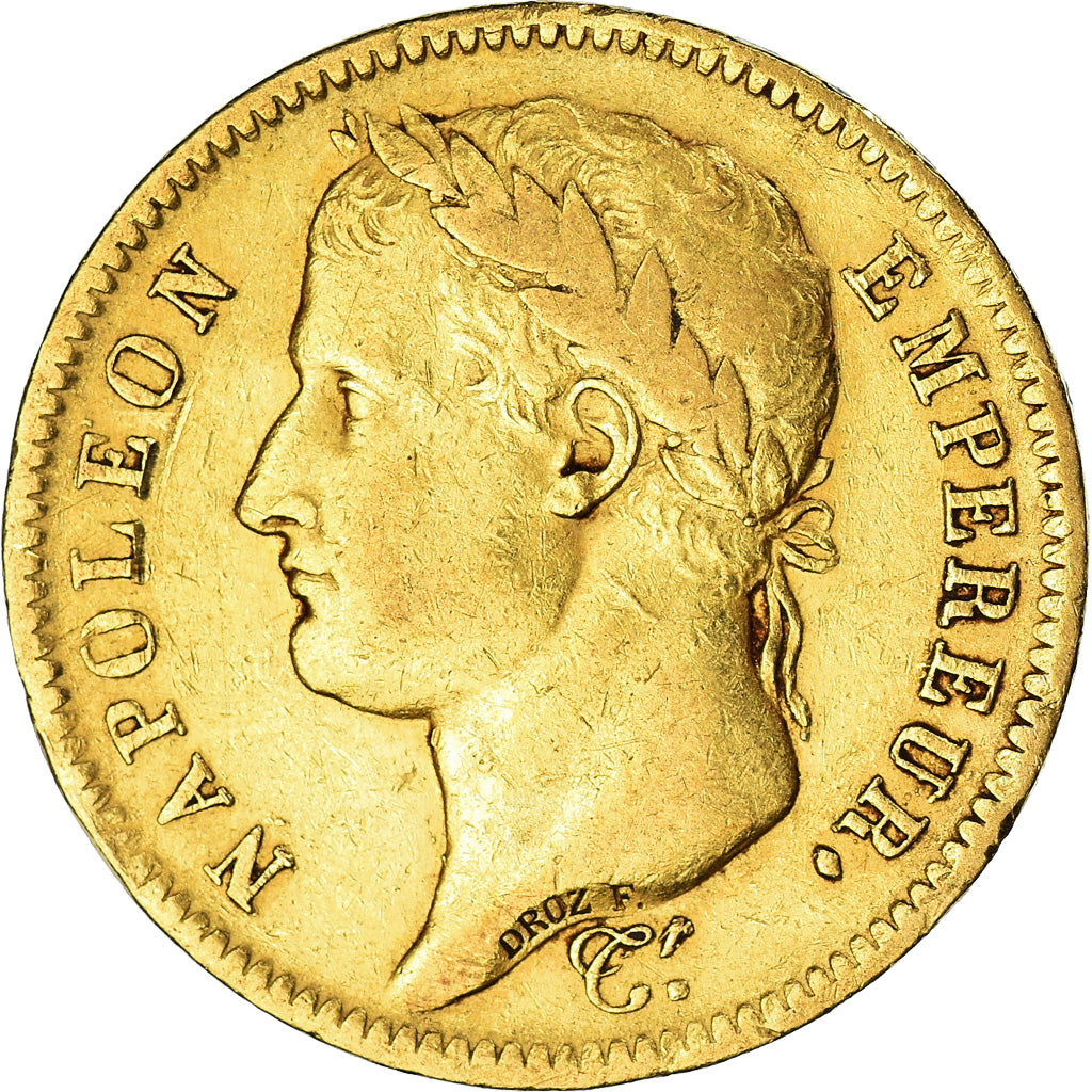 Moneda, Francia, Napoléon I, 40 Francs, 1811, Paris, MBC, Oro, KM:696.1