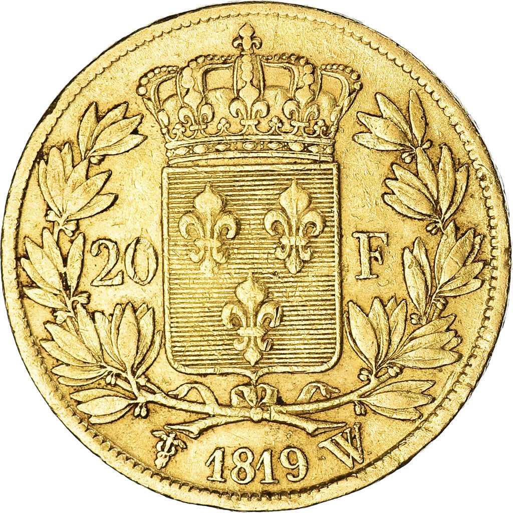 Münze, Frankreich, Louis XVIII, Louis XVIII, 20 Francs, 1819, Lille, SS, Gold