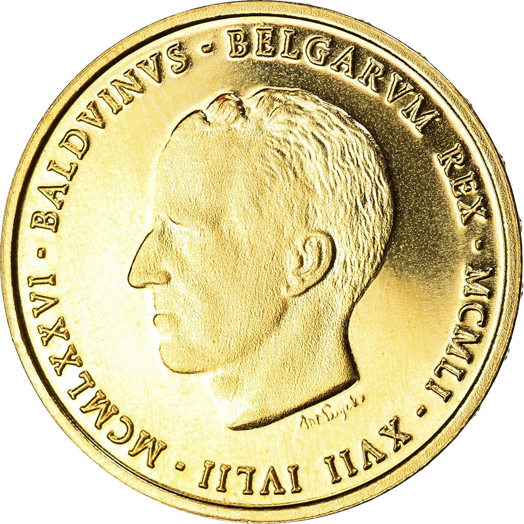 Belgium, Medal, Baudouin roi des Belges, 1976, MS(65-70), Gold