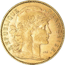 Münze, Frankreich, Marianne, 10 Francs, 1899, Paris, Coq, SS, Gold, KM:846