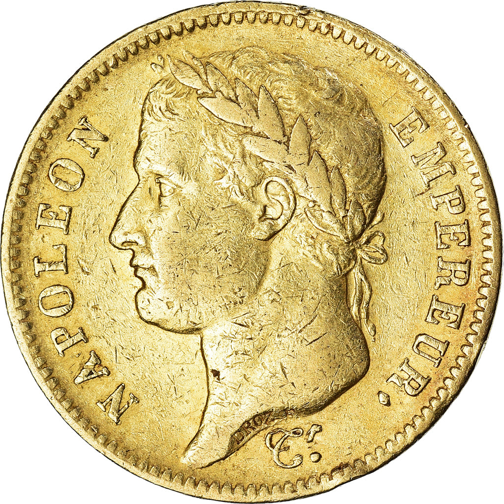 Munten, Frankrijk, Napoléon I, 40 Francs, 1811, Paris, ZF, Goud, KM:696.1