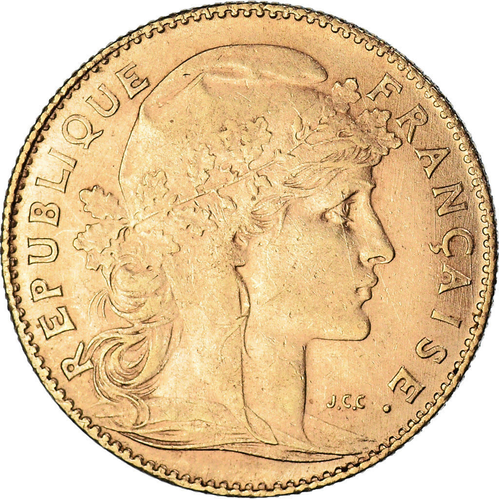 Monnaie, France, Marianne, 10 Francs, 1911, Paris, Coq, TTB, Or, Gadoury:1017