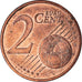 França, 2 Centimes d'Euro, Dupla Cunhagem, AU(55-58), Aço Cobreado