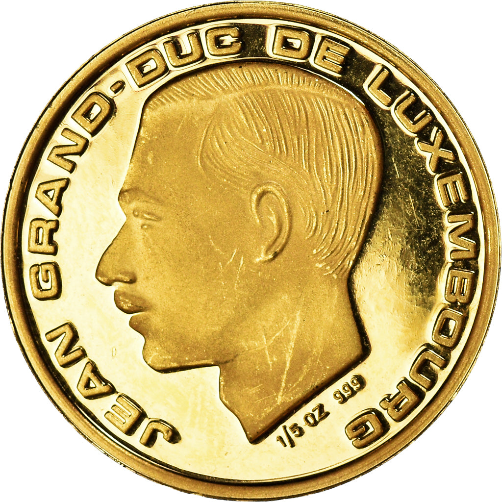 Munten, Luxemburg, Jean, 20 Francs, 1989, UNC-, Goud, KM:64