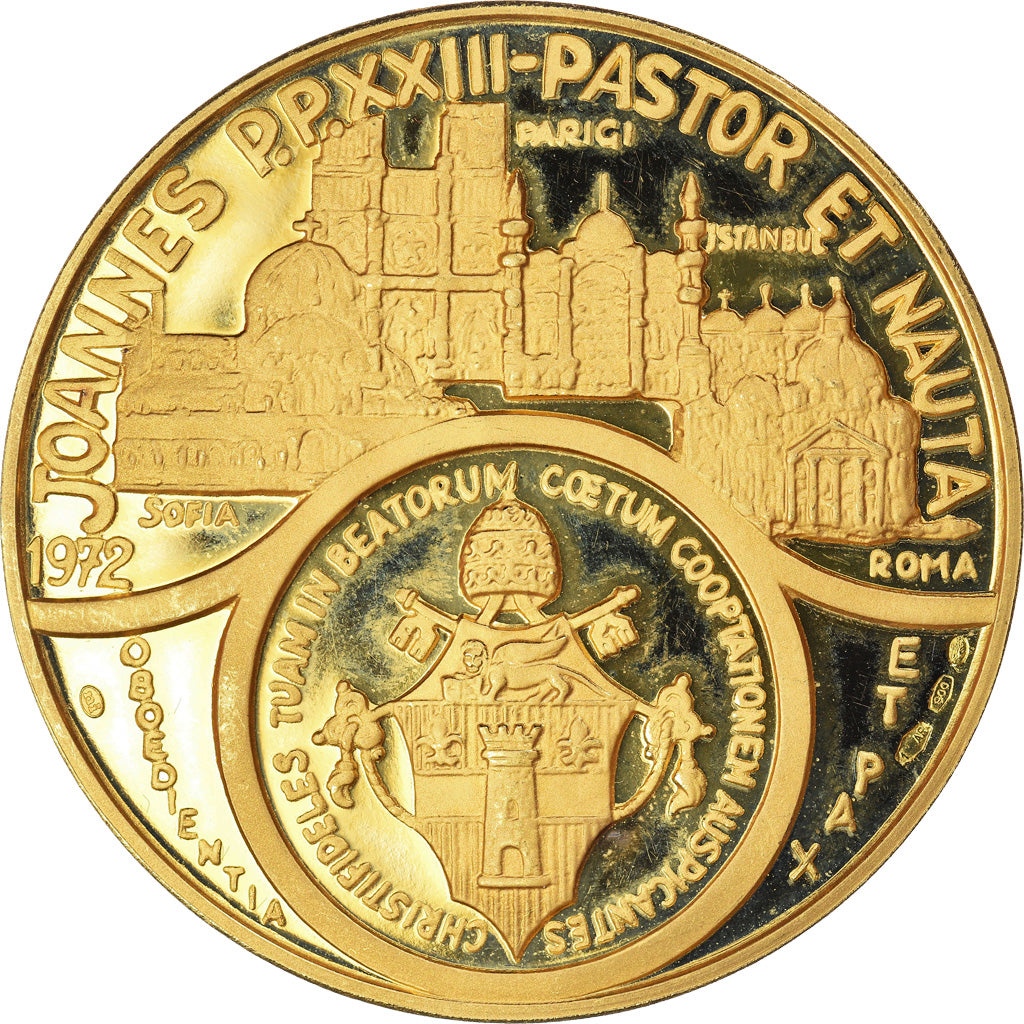 Vatican, Medal, Béatification du Pape Jean XXIII, 1972, MS(65-70), Gold