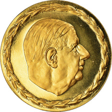 Francja, medal, Charles De Gaulle, Historia, 1970, Monnaie de Paris, MS(64)