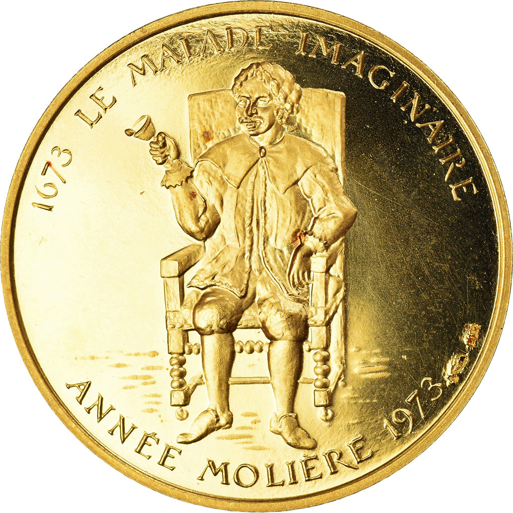 Frankreich, Medaille, Molière, Arts & Culture, 1973, Monnaie de Paris, 1622 -