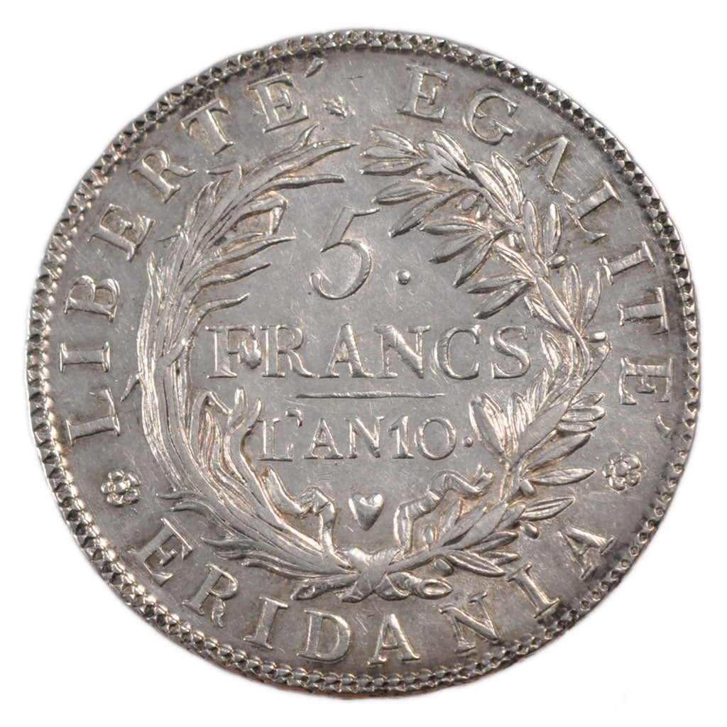 Italy, 5 Francs, KM #C # 4, AU(55-58), Silver, 25.00