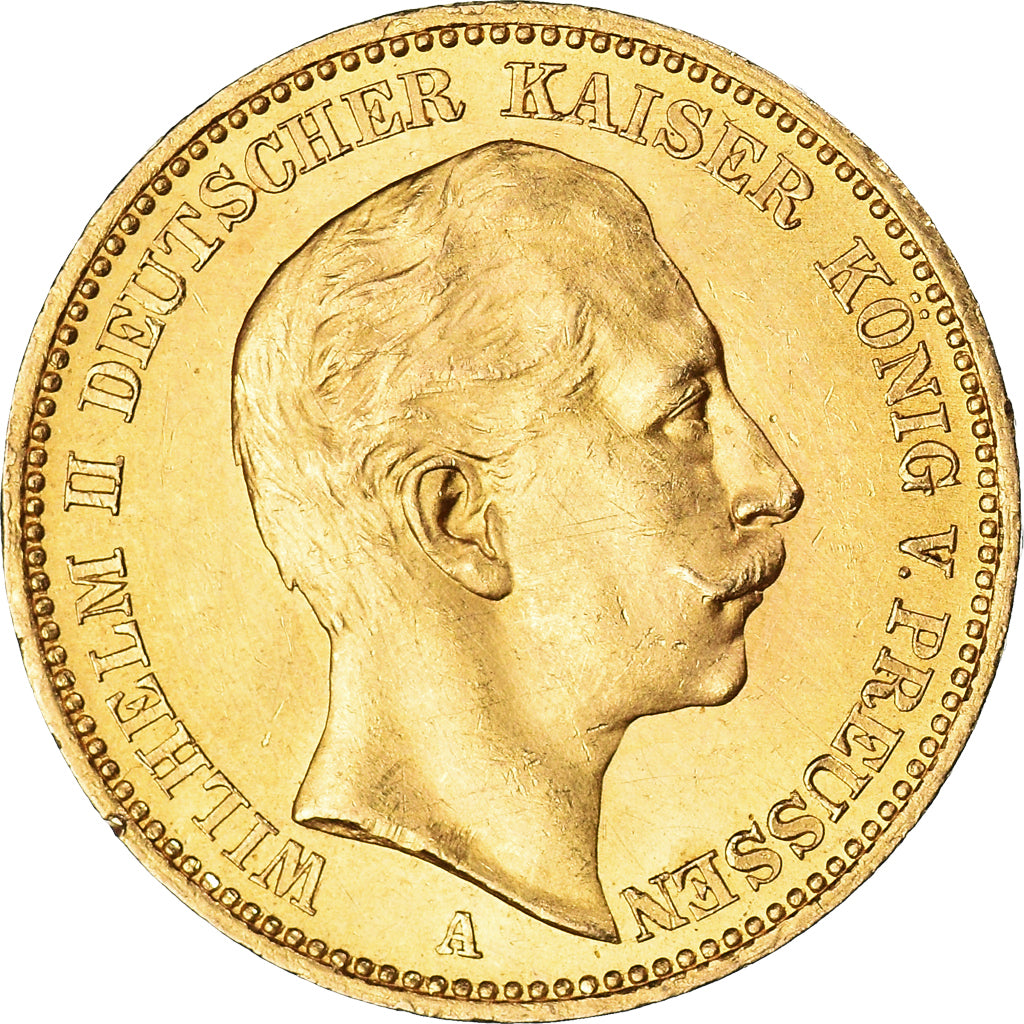 Moneta, Stati tedeschi, PRUSSIA, Wilhelm II, 20 Mark, 1902, Berlin, SPL-, Oro