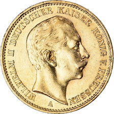 Coin, German States, PRUSSIA, Wilhelm II, 20 Mark, 1906, Berlin, AU(55-58)