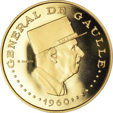 Monnaie, Tchad, De Gaulle, 10000 Francs, 1960, Paris, FDC, Or, KM:11