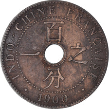 Coin, FRENCH INDO-CHINA, Cent, 1900, Paris, VF(30-35), Bronze, KM:8