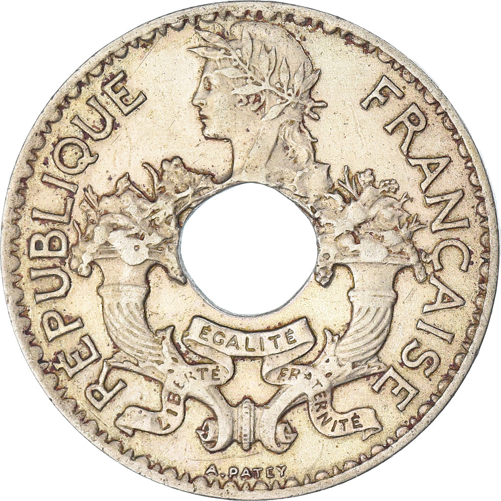 Monnaie, Indochine française, 5 Cents, 1938, Paris, TTB+, Nickel-Cuivre