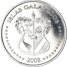 Coin, GALAPAGOS ISLANDS, 50 Centavos, 2008, MS(63), Copper-nickel, KM:5