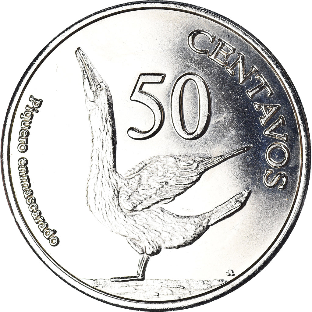 Coin, GALAPAGOS ISLANDS, 50 Centavos, 2008, MS(63), Copper-nickel, KM:5