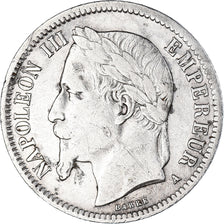 Moeda, França, Napoleon III, Napoléon III, Franc, 1866, Paris, VF(20-25)