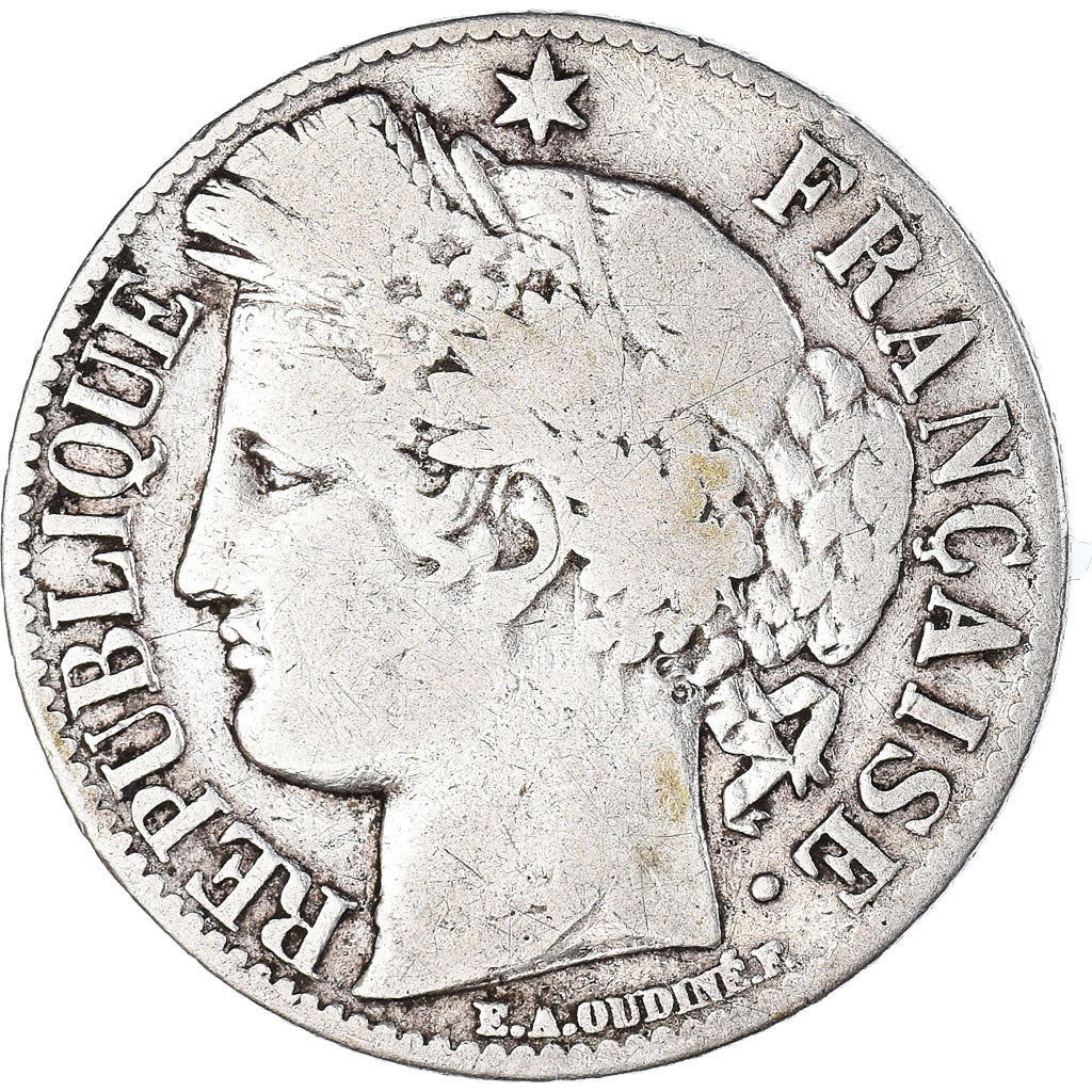 Moneta, Francia, Cérès, Franc, 1888, Paris, MB, Argento, KM:822.1