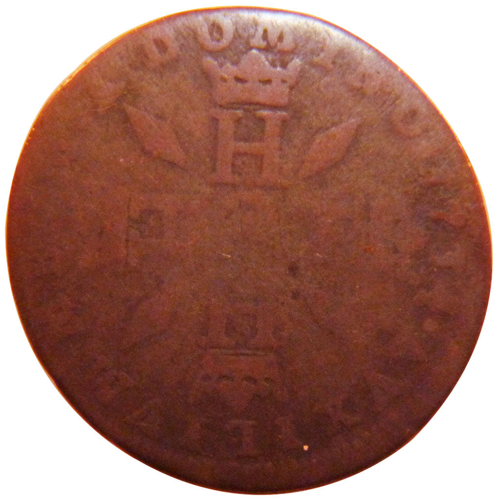 Monaco, Pezetta ou 3 Sols, 1734, VG(8-10), Silver, Gadoury #85, 3.70
