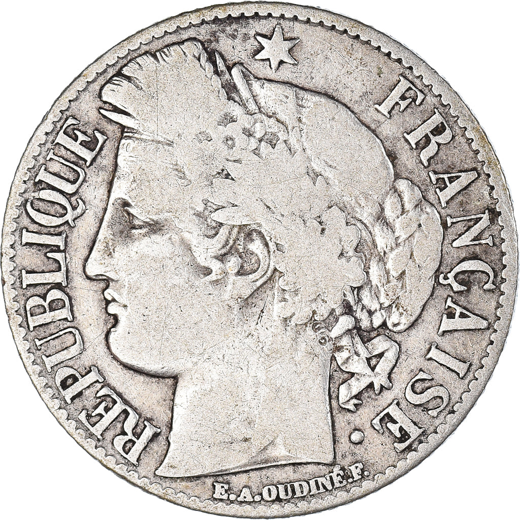 Moneta, Francia, Cérès, Franc, 1895, Paris, MB+, Argento, KM:822.1