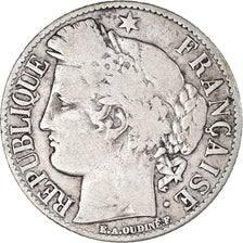 Moneta, Francia, Cérès, Franc, 1895, Paris, MB+, Argento, KM:822.1