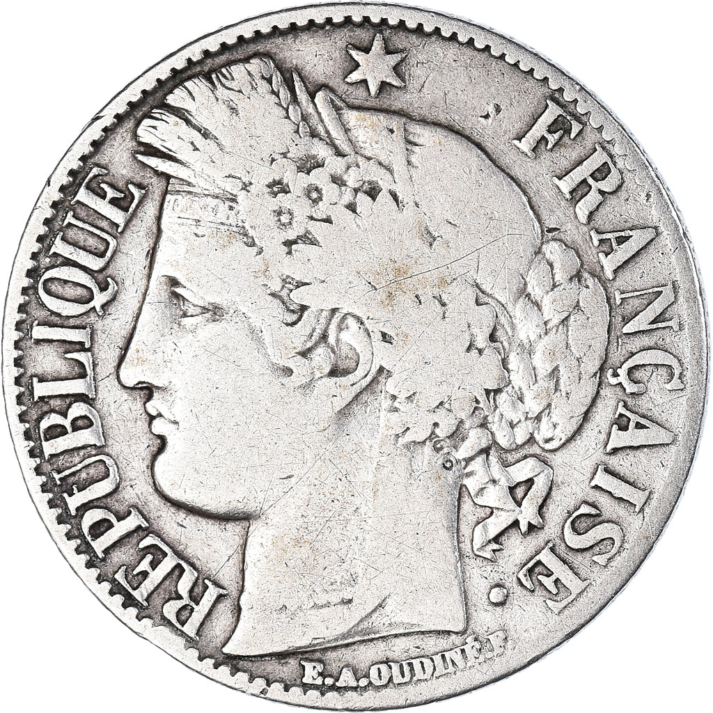 Münze, Frankreich, Cérès, Franc, 1887, Paris, S+, Silber, KM:822.1