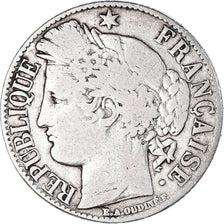 Monnaie, France, Cérès, Franc, 1887, Paris, TB+, Argent, Gadoury:465a