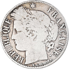 Coin, France, Cérès, Franc, 1881, Paris, 1 Franc, VF(20-25), Silver, KM:822.1