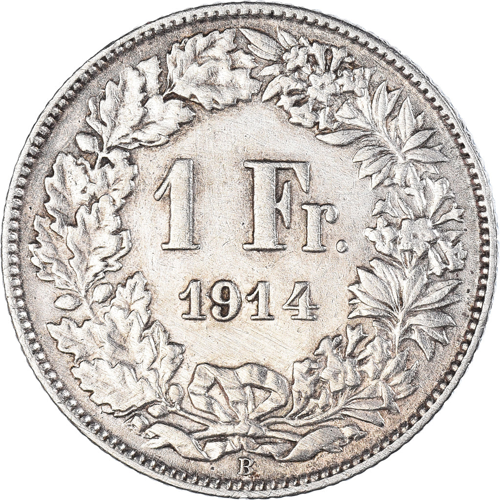 Coin, Switzerland, Franc, 1914, Bern, VF(30-35), Silver, KM:24