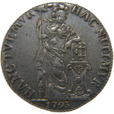Netherlands, 3 Gulden, 1793, KM #117, AU(55-58), Silver, 31.50